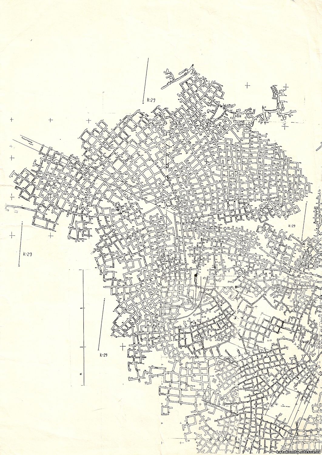 Odessa catacombs map